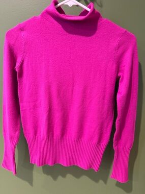 French Connection Vibrant Fuchsia Turtleneck Sweater